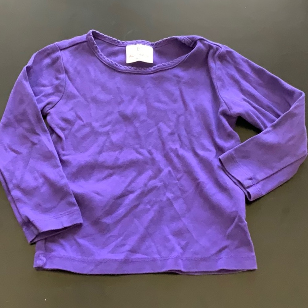 Hanna Andersson purple tee long sleeve.